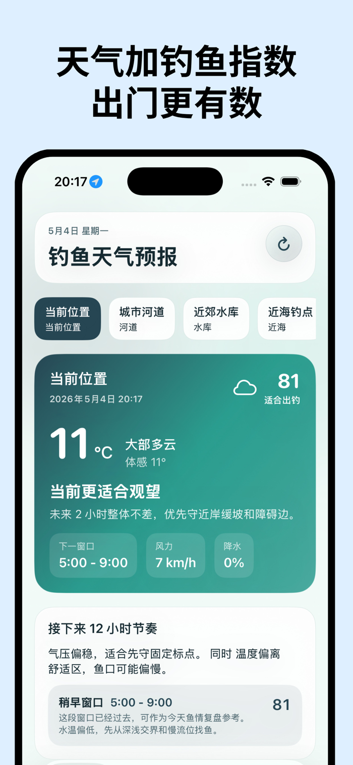 钓鱼天气预报-钓鱼天气指数